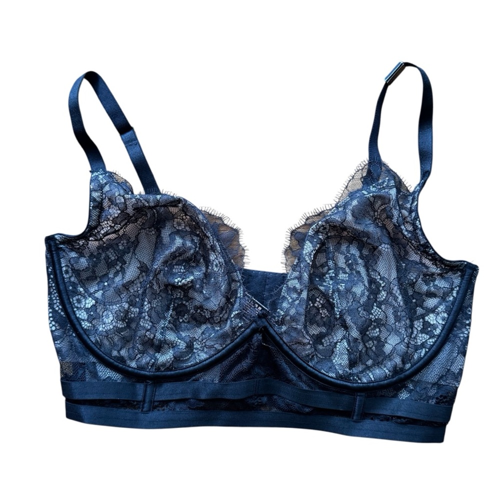 Victoria's Secret Bra 36DD Very Sexy Unlined Demi Lace Underwire Bustier NEW
